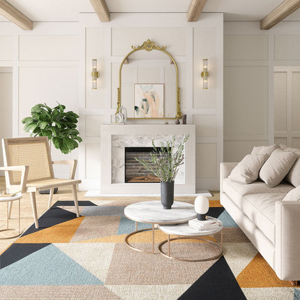 Mizza Black Yellow Multicolor Rug