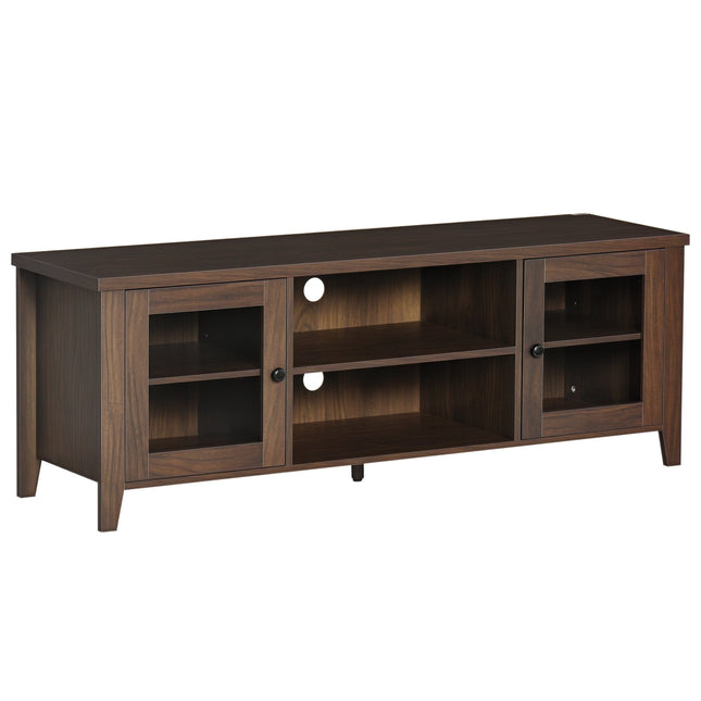 MacKenzie TV Stand for TVs up to 65 inches-Coffee Brown
