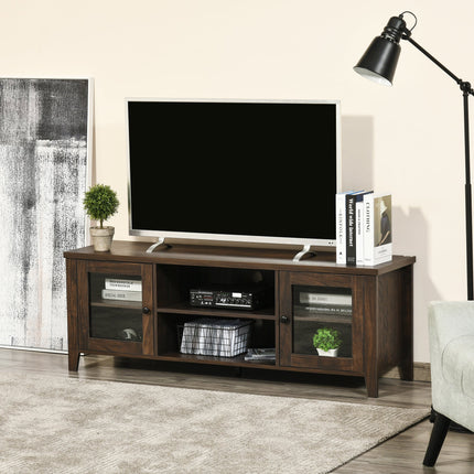 MacKenzie TV Stand for TVs up to 65 inches-Coffee Brown
