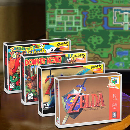 Acrylic Display Protector for SNES Games and N64 Game Box - Pack of 2