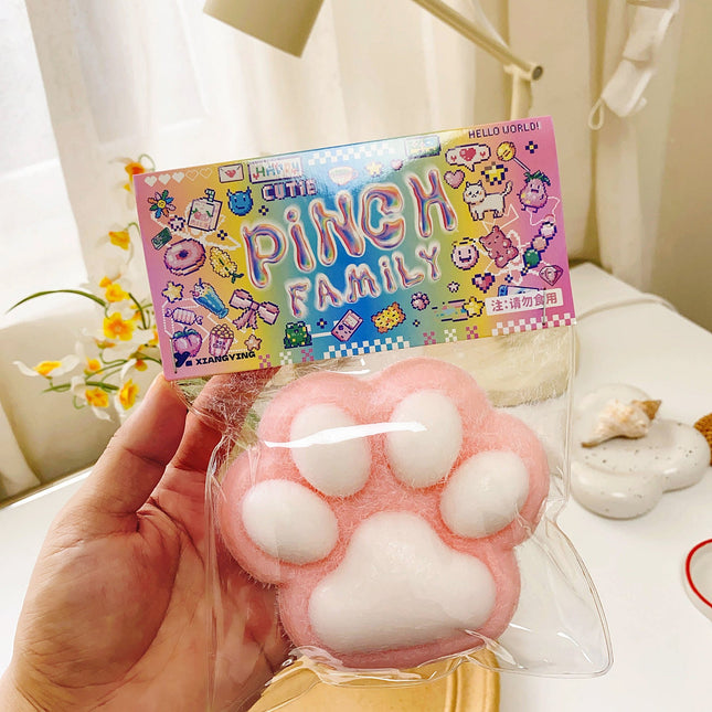 Large cat paw squishy