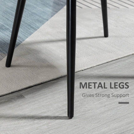 Dylan Set of 2 Mid-Back Dining Chairs-Black