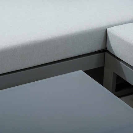 Oasis 3-Piece Aluminum Outdoor Sectional