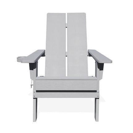 Adirondack Polymer Outdoor Folding Chair with Cupholder