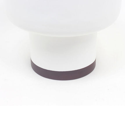 Perla - White Bamboo Mid-Century Mushroom Planter