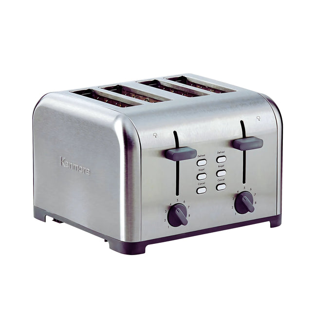 Grille-pain 4 tranches Kenmore avec 9 réglages - acier inoxydable (KKTSDC4SS)