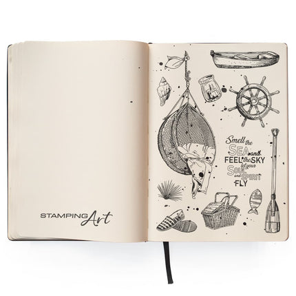 Ciao Bella Clear Stamp Set 4"x6" Let Your Soul Fly