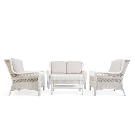 Park Meadows Wicker Loveseat Conversational Set