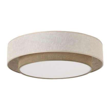 CALISTO JUTE Natural Flush Mount Light