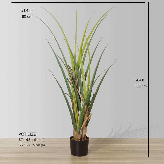 Ralu Aloe Artificial Tree Potted Plant (Multiple Sizes)