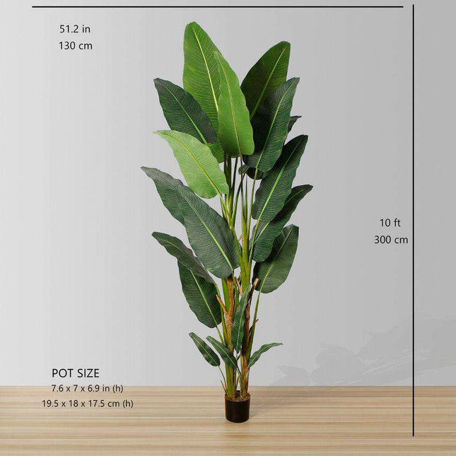 Reyna Artificial Travellers Palm Tree Potted Plant 10'