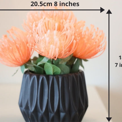 Reseda Artificial Potted Flower Bouquet 7'' X 8''