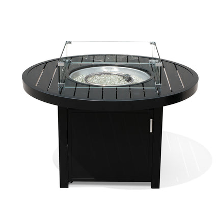 Aluminum Propane 48" Rectangle Outdoor Fire Pit Table