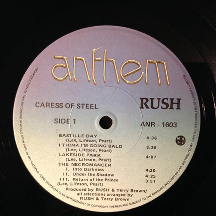 Rush – Caress Of Steel - 1978 Pressing!