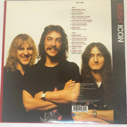 Rush – ICON - Limited Edition, Clear Translucent With Heavy Red Splatter, Rare