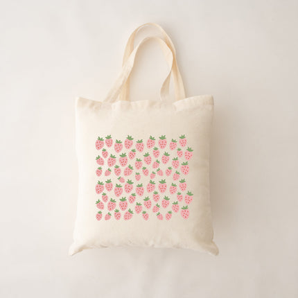 Sac réutilisable - champ de fraises