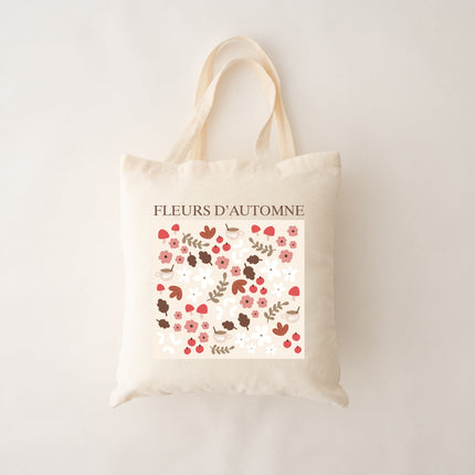 Sac réutilisable - fleurs d'automne