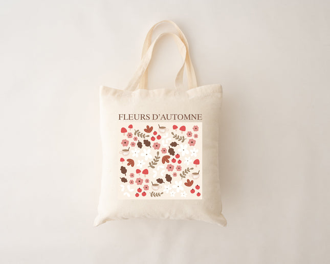 Sac réutilisable - fleurs d'automne