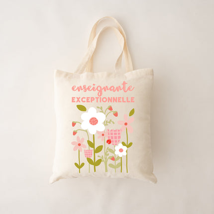 Sac réutilisable - enseignante exceptionnelle