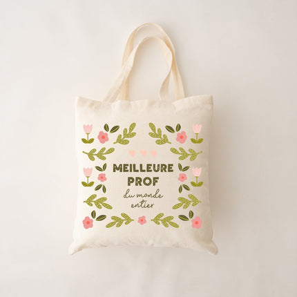 Sac réutilisable - meilleure prof du monde entier