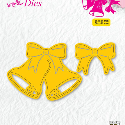 Nellie's Choice Shape Die - Christmas - Christmas Bells