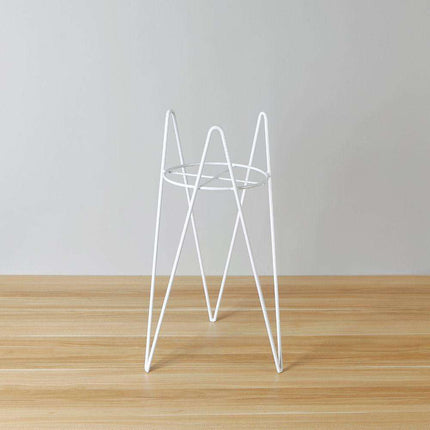 Shira White Planter With Hairpin Legs (61Cm)