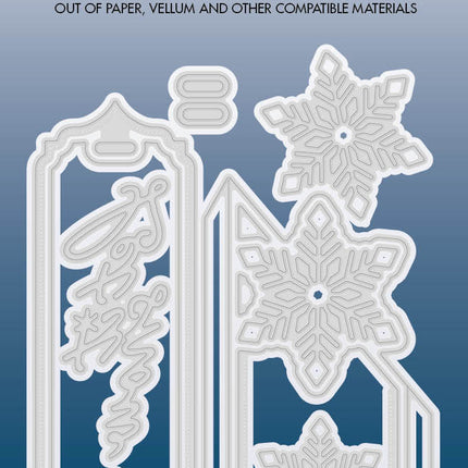 SL Cutting Dies Snow Tag Essentials 100x142x1mm 12 PC nr.555