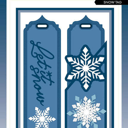 SL Cutting Dies Snow Tag Essentials 100x142x1mm 12 PC nr.555