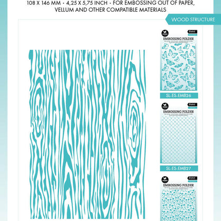 SL Embossing Folders Wooden Planks Essentials 1 PC