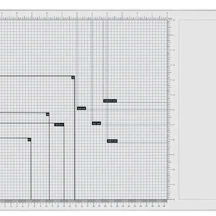 SL Magnetic Glass Mat 4 Magnets Included Essentials 450x350x10mm 1 PC nr.01