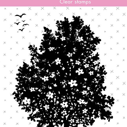 SL Clear Stamp Flower bush Essentials 73x102,5mm nr.26