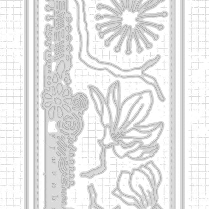 SL Cutting Die Slimline Grunge Collection 97x225mm nr.26