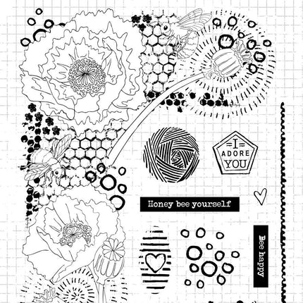 SL Clear Stamp Elements Grunge Collection 210x148mm nr.42