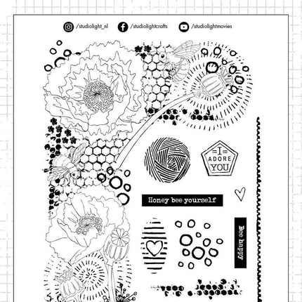 SL Clear Stamp Elements Grunge Collection 210x148mm nr.42
