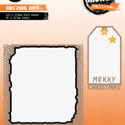 SL Cutting Die Card Shape Grunge Collection 135x135x1mm 8 PC nr.434