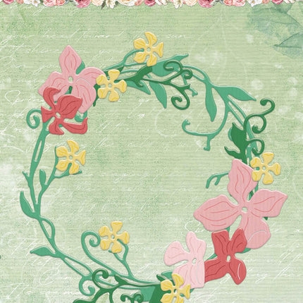 SL Cutting Dies Floral Wreath Nature Lover 101x143x1mm 11 PC nr.771