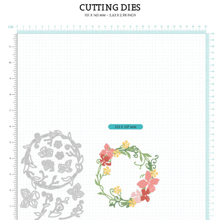 SL Cutting Dies Floral Wreath Nature Lover 101x143x1mm 11 PC nr.771