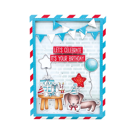 SL Stamp & Cutting Die Dachshund Sweet Stories 16 PC