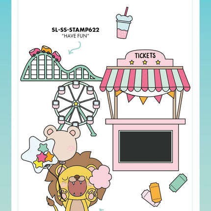 SL Stamp & Die Theme Park Sweet Stories 14 PC