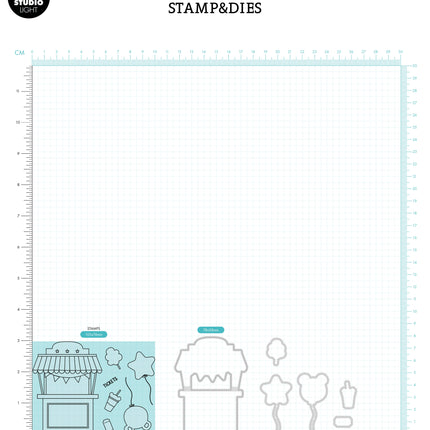 SL Stamp & Die Theme Park Sweet Stories 14 PC