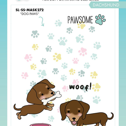 SL Stamp & Cutting Die Dachshund Sweet Stories 16 PC