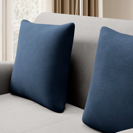 Ario Condo Style 2 Seater Storage Sleeper Sofa - Grey/Navy