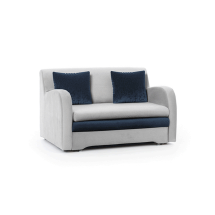 Ario Condo Style 2 Seater Storage Sleeper Sofa - Grey/Navy