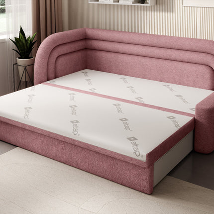 Fabillo Storage Sleeper Sofa - Blush
