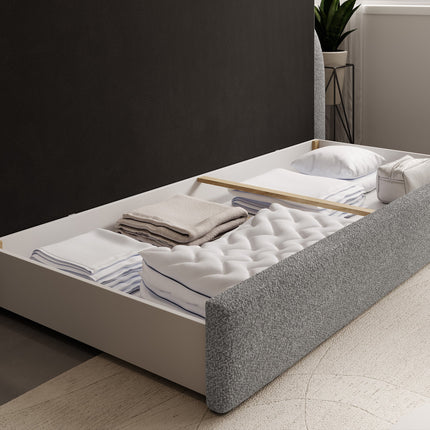 Fabillo Storage Sleeper Sofa - Light Grey