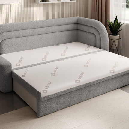 Fabillo Storage Sleeper Sofa - Light Grey