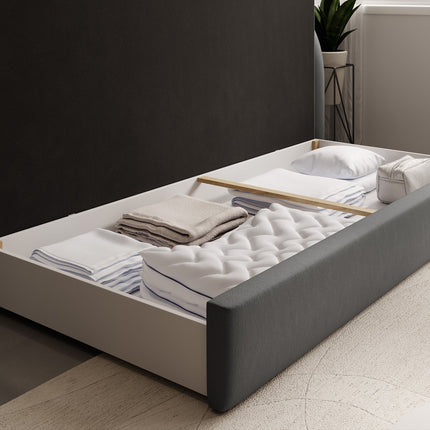 Fabillo Storage Sleeper Sofa - Dark Grey