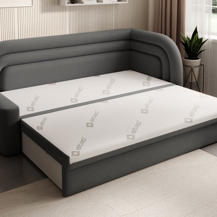 Fabillo Storage Sleeper Sofa - Dark Grey