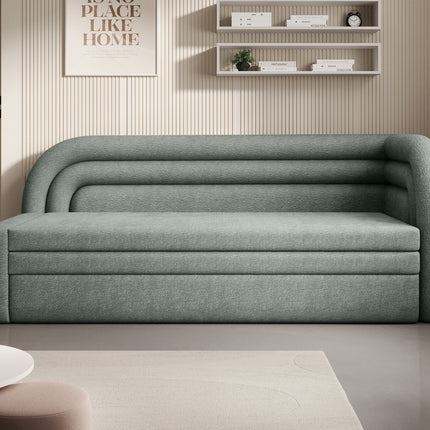 Fabillo Storage Sleeper Sofa - Moss Green
