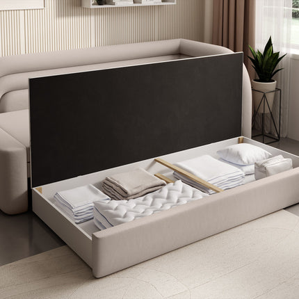 Fabillo Storage Sleeper Sofa - Beige